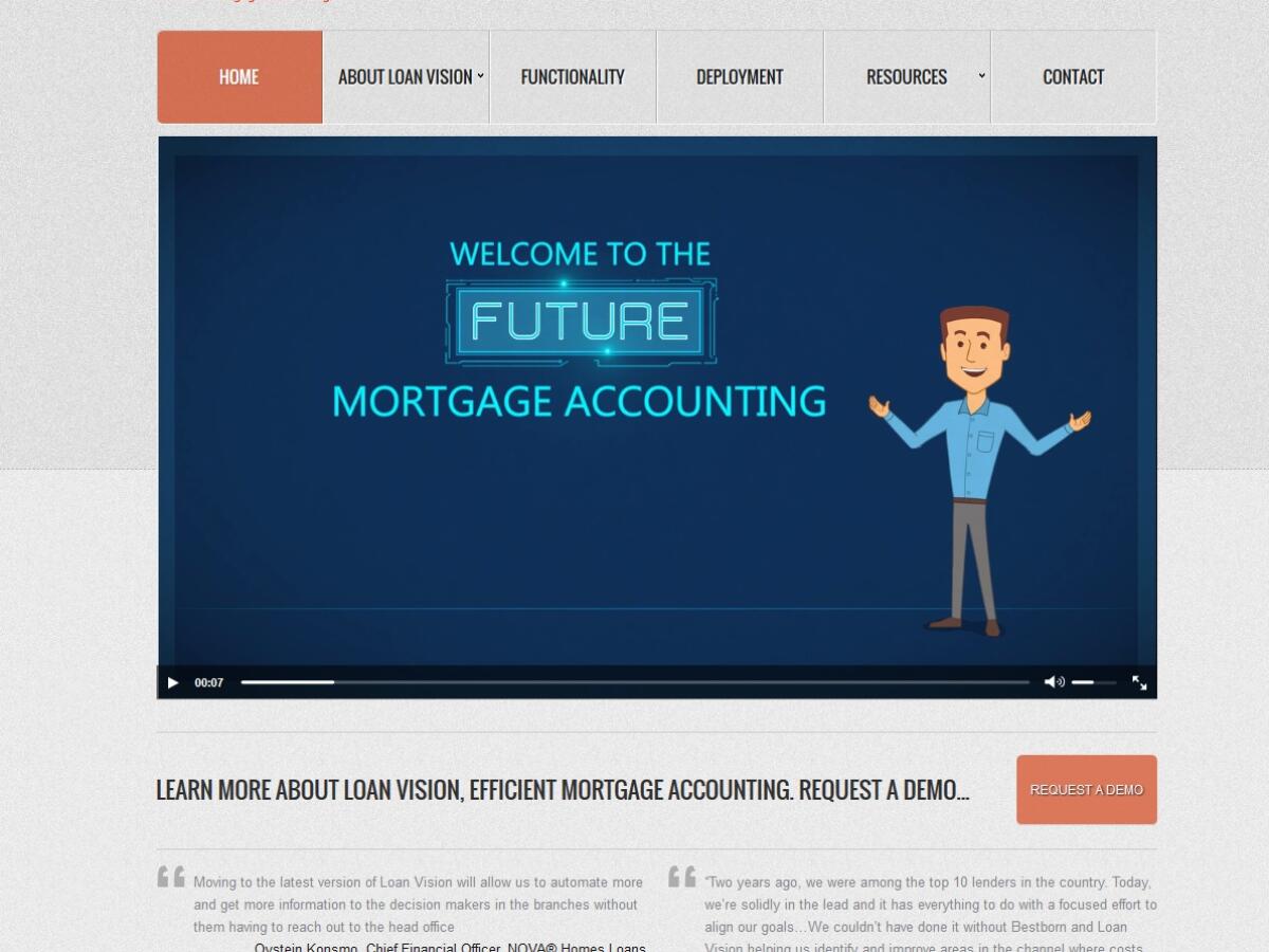 Screenshot of Loan Vision