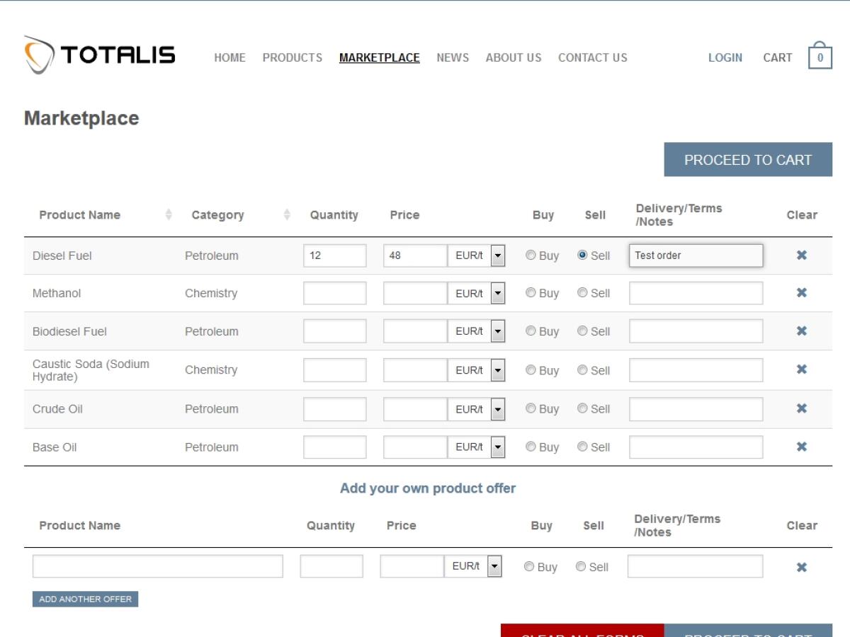 Скриншот скрипта нефтяного маркетплейса