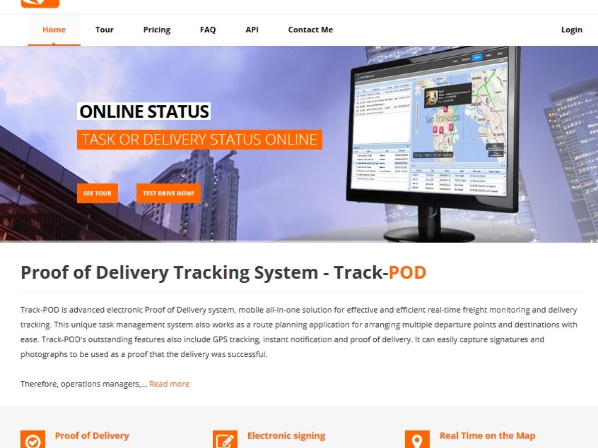 Screenshot of TrackPOD